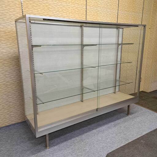 ガラスケース JR和歌山駅近く　物置収納棚 陳列棚 ショーケース 店舗什器 ディス  プレイ【中古品】