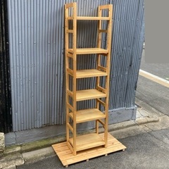 木製オープンラックの画像