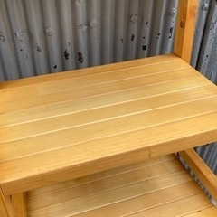 木製オープンラックの画像