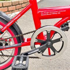 ランボルギーニ 折りたたみ自転車 16インチ 赤 Carino ランボルギーニ 折りたたみ自転車 16インチ 赤 Carino