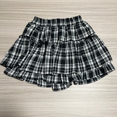 150子供服　スカート　チェック柄　かわいい　子供　小学生　ギャ...