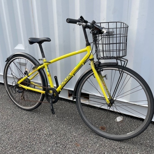 【都内/千葉市引取】ブリヂストン製ママチャリ 26インチ自転車 鍵/ライト/7段変速付