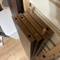 現金可🎶7月末まで2万円のみ‼️値段交渉OK🙆‍♀️ダブルベッドフレーム ロータイプ コンセント付き✨の画像