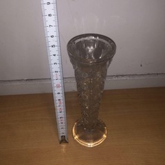 GYP0715 ガラス花瓶　一輪挿し　クリスタルの画像