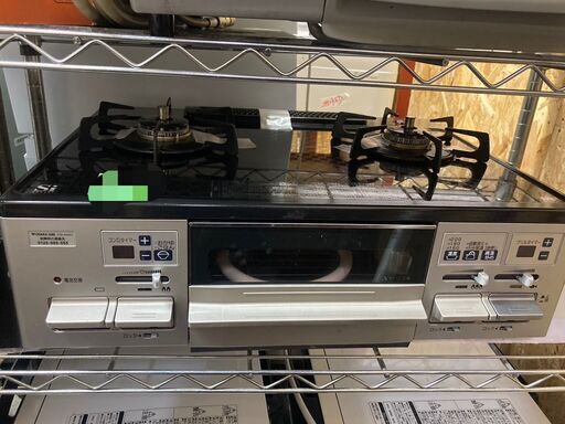 ☆中古￥9,800！大阪ガス　2口ガスコンロ　家電　(N)210-H043型　都市ガス用　2020年製　【BG171】