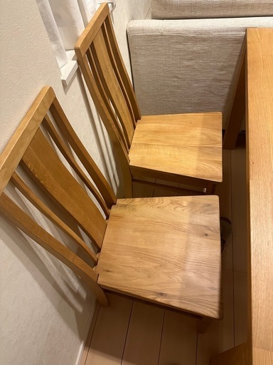 2x椅子・チェアー　Ciel オーク(中古)