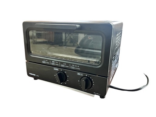 NO.1625 《お値下げ中!!》【2023年製】 TOSHIBA 東芝オーブントースター HTR-P3(K) キッチン家電 家電 中古