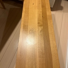 1xベンチ 110x36cm  Ciel オーク(中古)の画像