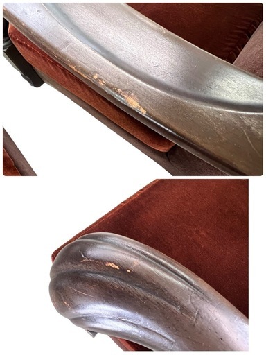 NO.1627 テーブル椅子セット アンティーク 丸テーブル 椅子脚 家具　中古