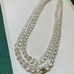 ロング特級　本水晶ネックレス