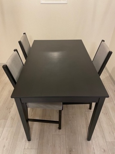 【値下げ】ダイニングテーブル　椅子3脚　セット
