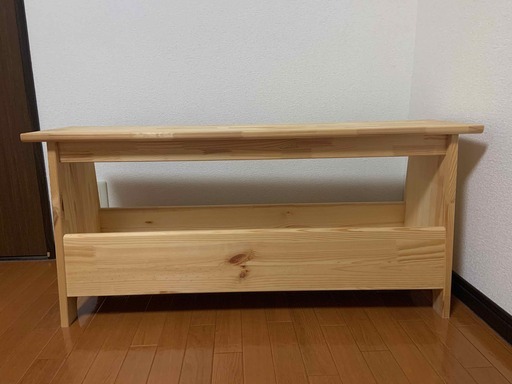 お得！IKEA PERJOHAN 収納付きベンチ - 多用途で便利なパイン材製