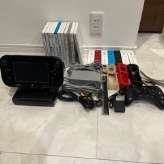 動作確認済み🙆‍♀️WiiU一式、カセット11枚、リモコン7台