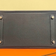 【新品未使用】エルメス　バーキン　ヴェルソ30 ブルーニュイ　オレンジポピーの画像