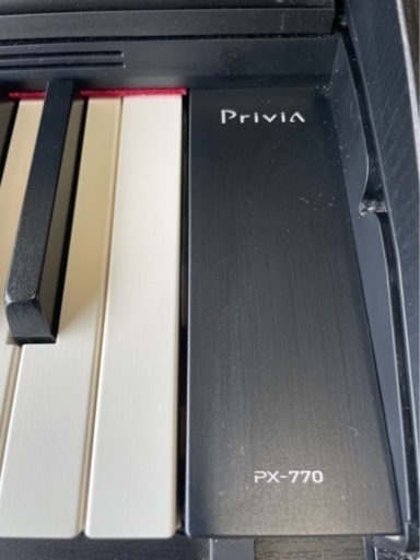 中古美品CasioカシオPX-770BK ブラックウッド調 Privia 88鍵盤 電子ピアノ2019年製