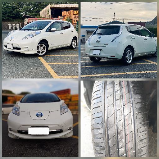 日産　リーフ　Leaf　白　平成24年式　EV 電気自動車　中古　福岡　北九州