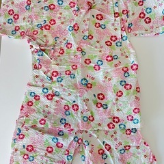 女の子甚平（朝顔柄）