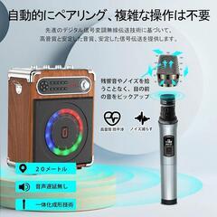 スピーカーセット 拡声器 ワイヤレスマイク２本の画像