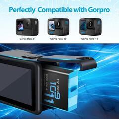 Hero 12 11 10 9 バッテリー (1800mAh 2個) 充電器セット 充電式 Hero 12バッテリーの画像