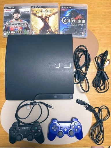 売れました！ps3本体　コントローラー2台　ソフト3本　2枚目の画像から動きません。