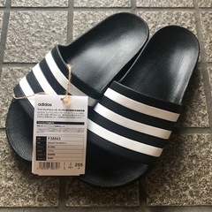 新品未使用　アディダス アディレッタ アクア AQUA スポーツ シャワーサンダル  種類2:(F35543)ブラック/25.5cm メンズ レディース ユニセックス の画像