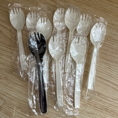 【差し上げます】プラスチックフォーク　１０本