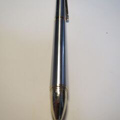 新品未使用【SHARBO DUO+1】①シャープペンシル　②黒ボールペン　③赤ボールペン　金属製シルバー　化粧箱入り包装紙梱包の画像