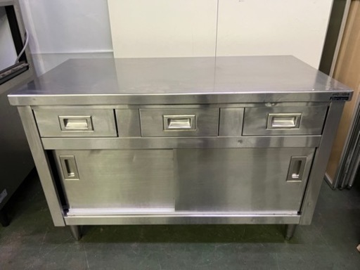 マルゼン調理台 引戸、引出し付き