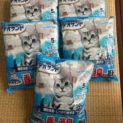 デオサンド 紙の猫砂 未開封5袋の画像