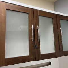 【取引予定者様決定】食器棚 キッチンボード レンジ台 可動棚付きの画像