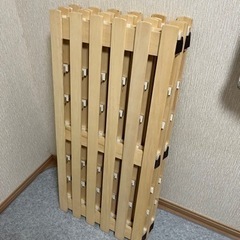 ニトリのすのこベッド4つ折りシングルの画像