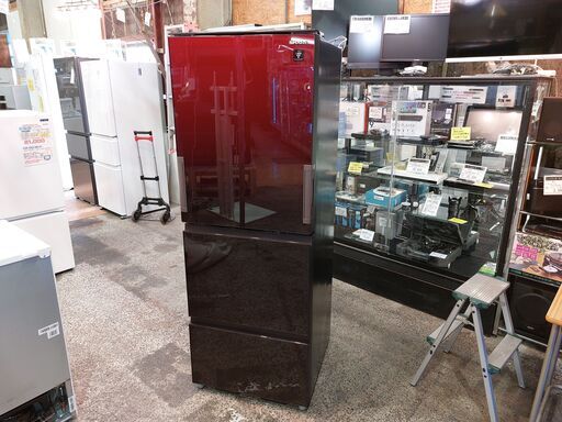 【愛品館 市原店】SHARP 2020年製 350L 3ドア冷蔵庫 SJ-GW35G-R【愛市IR016910-104】