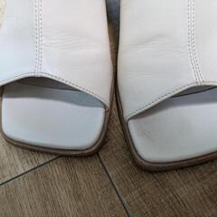 【BEAMS サンダル】ブーツサンダル(ホワイト）美品の画像