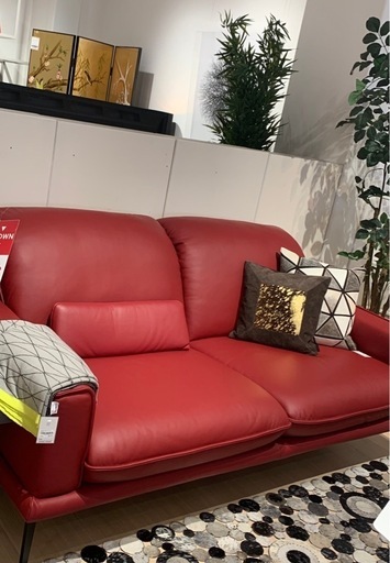 シリック社新品同様本革ソファ