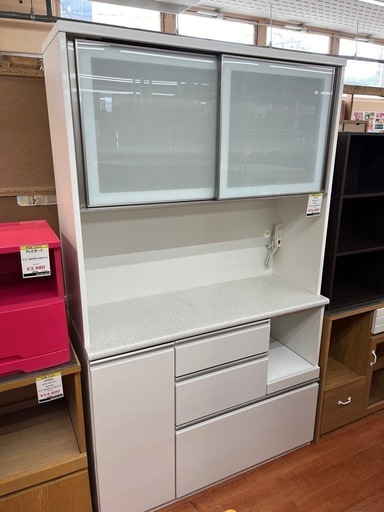 ニトリアルミナ2 キッチンカウンター 幅140cm シルバー/ホワイト/グレー ニトリ（NITORI） カウンター(アルミナ2 140CT SI) 限定価格：1/5迄