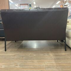 2人掛けソファ（革・ブラウン）のご紹介です！の画像