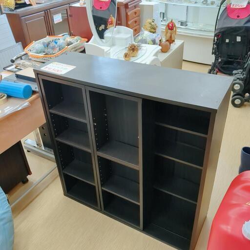 【値下げ】山善★スライドブックシェルフ、ＪＫー9090ＳＳ、木製、家具 収納家具 【こちらは店舗です。浜村鹿野温泉ICから3分 買取本舗 宮本リサイクル 営業時間9～19時 定休日水曜のみ←連絡できませんm(_ _)m