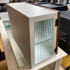 🌹アンティーク風🌹ミニキャビネット ガラス扉 小物収納 コンパクト　 北欧 の画像