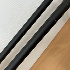パイプハンガー 天井 ぶら下げハンガー 2個セット ブラックの画像