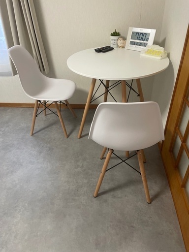 美品！テーブルセット(イス2脚付)