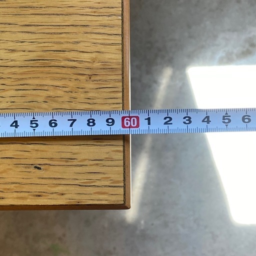 軒先渡し】Y2K カフェテーブル600角天板アルミX脚 ナチュラル 600×600 【商談中】カフェテーブル2台(天板600×600)