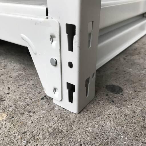 ???BF15/76　軽量棚 倉庫家具 収納棚 天地8段 軽量ラック スチールラック 約幅120×奥行44.5×高さ180cm 在庫1