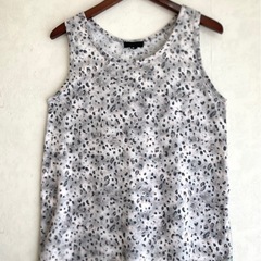 And A アンドエー アニマル柄 タンクトップ グレー サイズの画像