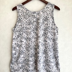 And A アンドエー アニマル柄 タンクトップ グレー サイズの画像