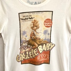 レディースファッション JEAN NASSAUS 半袖 プリントTシャツ  UKULELE BABY の画像