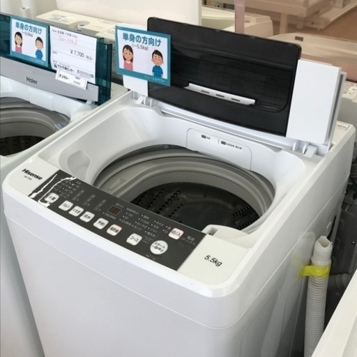 ★ジモティ割あり★ Hisense   洗濯機   5.5kg   年式2016   動作確認／クリーニング済み KJ5732