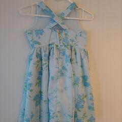 130cm　水色系ワンピース2着の画像
