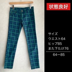 レディースファッション チェック柄パンツ Sサイズ 関西ファッシ...