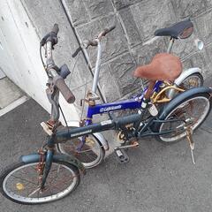 折り畳み自転車　２台　ジャンク　★今晩（7月26日）来られる方最優先★