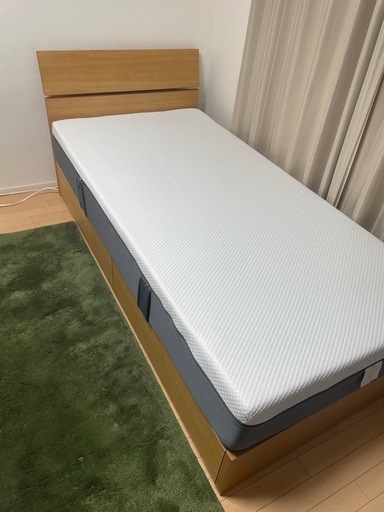 エマ・マットレス＋ベッドフレームセット（シングル）